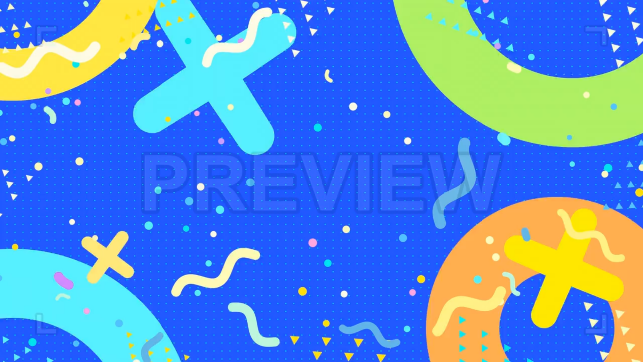 Blue Geometric Shapes Background Loop