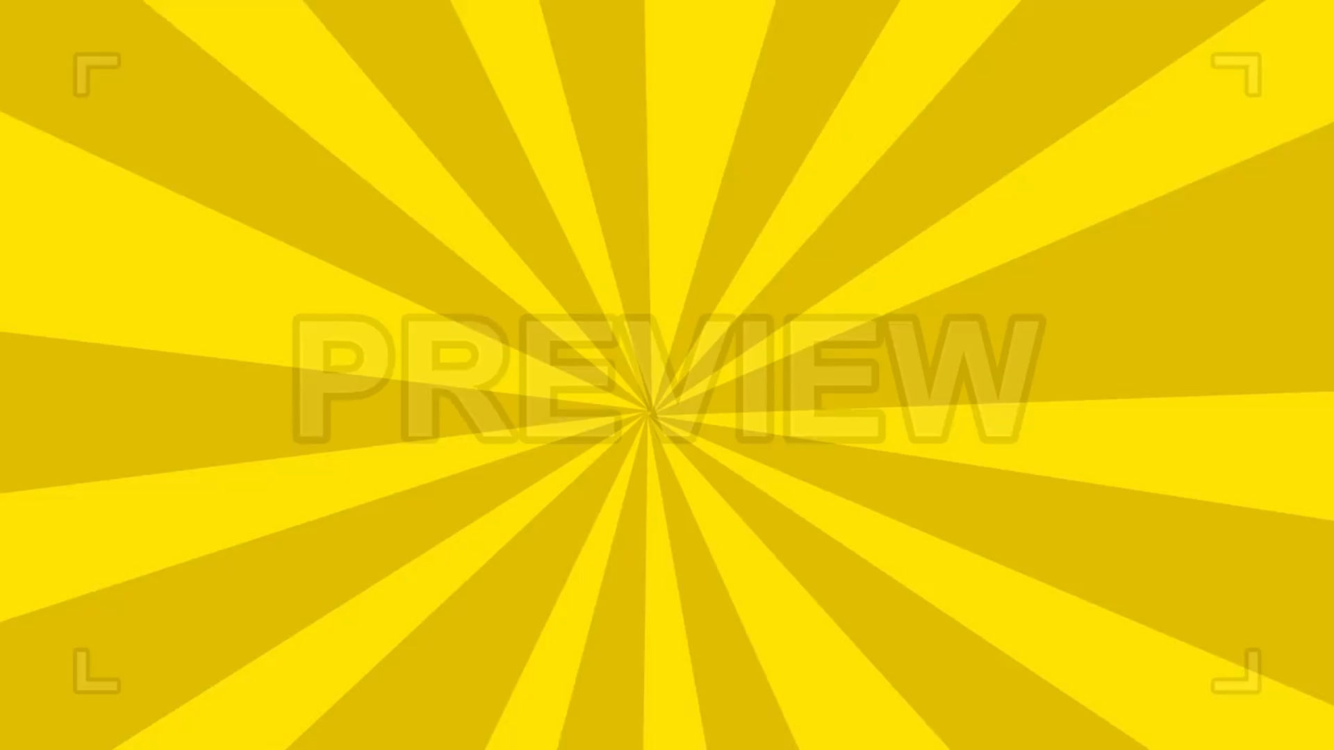 Spinning Yellow Sunburst