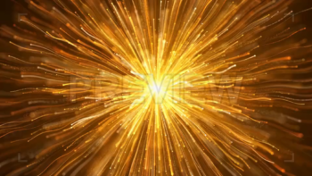 Golden Particle Strips Explosion