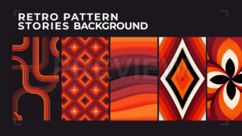 Vertical Retro Pattern Background Pack