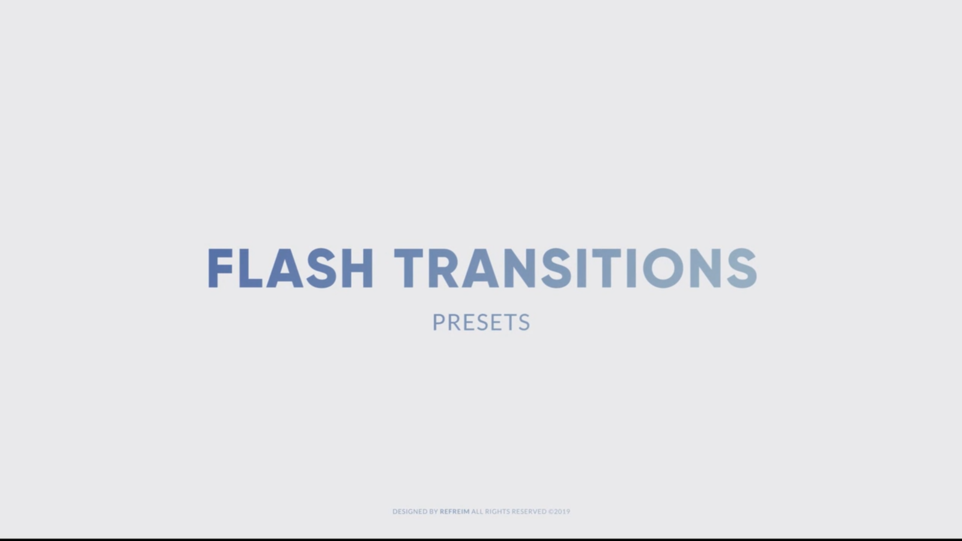 Flash Transitions