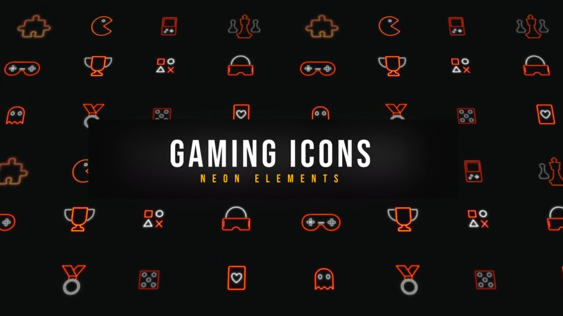 Gaming Neon Icons