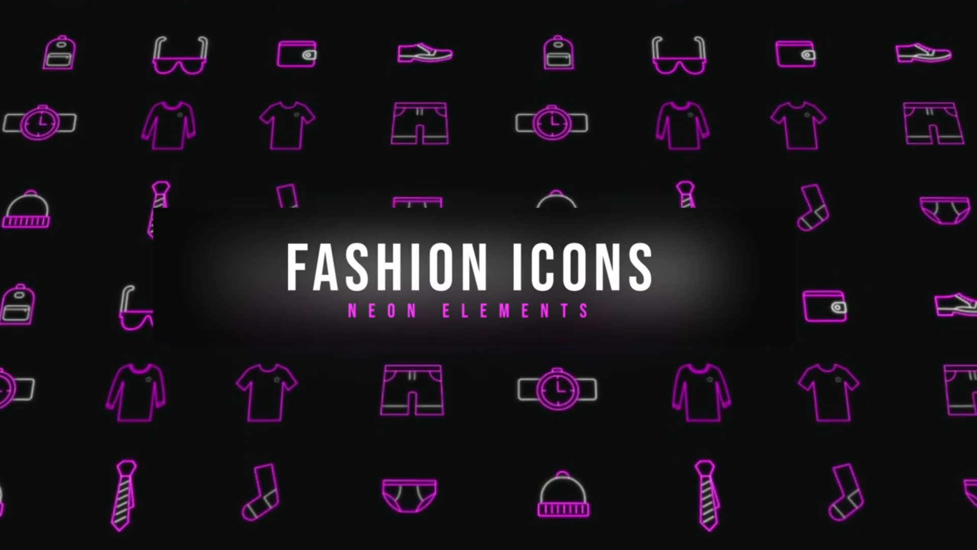 Fashion Neon Icons