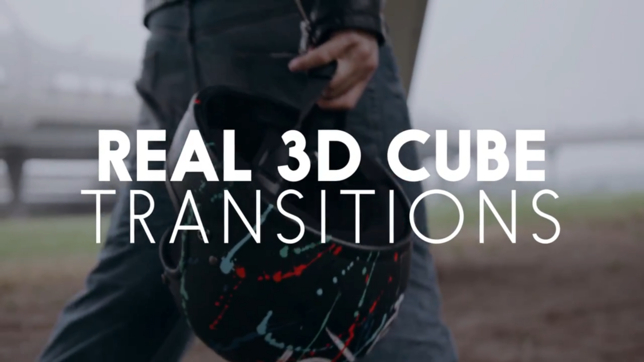 Real 3D Cube Transition