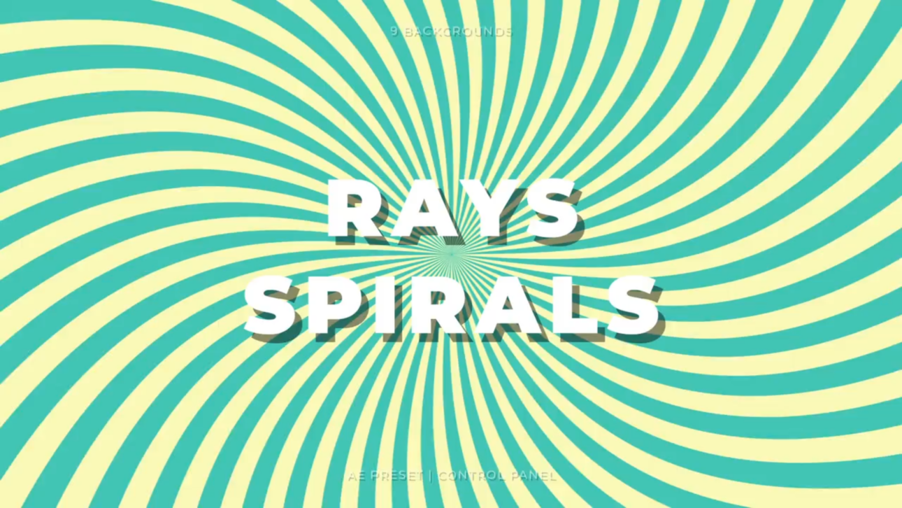 Rays & Spirals Background