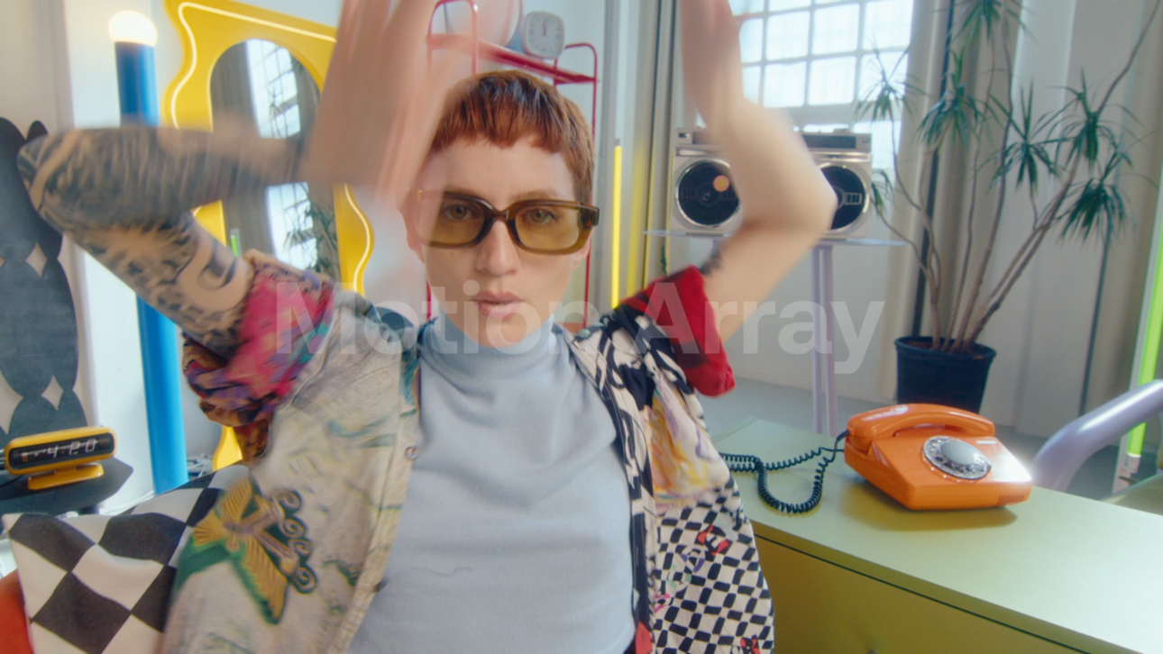 Trendy Dancer Voguing