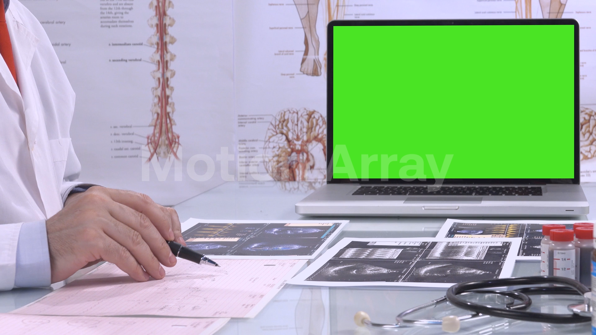 Green Screen In A Medical Office