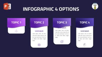 مصغرة انفوجرافيك أربع خيارات متحركة