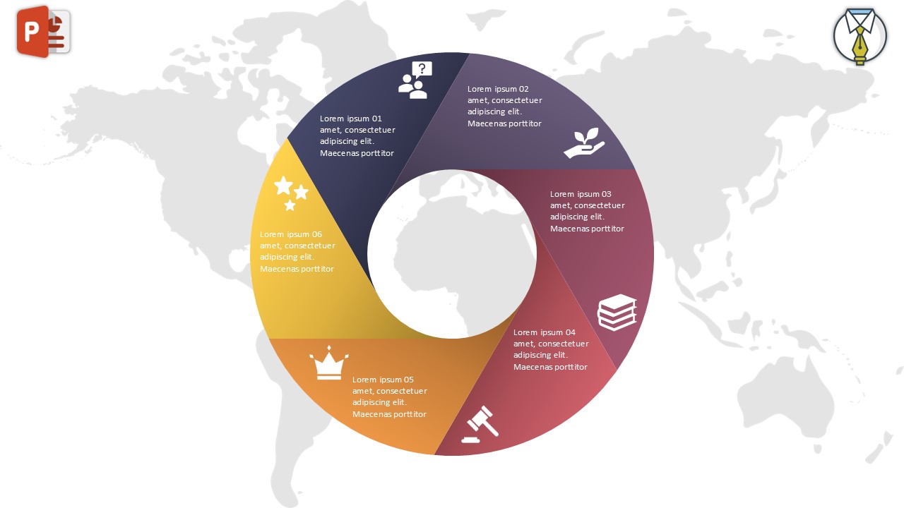 الصورة المصغرة انفوجرافيك ستة خيارات