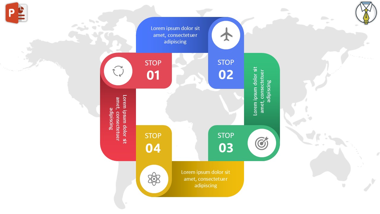 الصورة المصغرة انفوجرافيك أربع خيارات