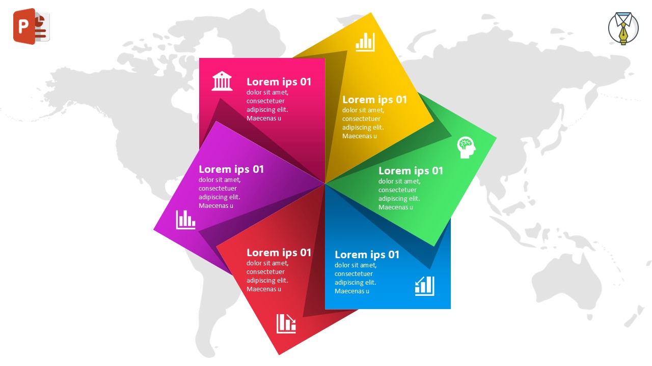 الصورة المصغرة انفوجرافيك ستة خيارات