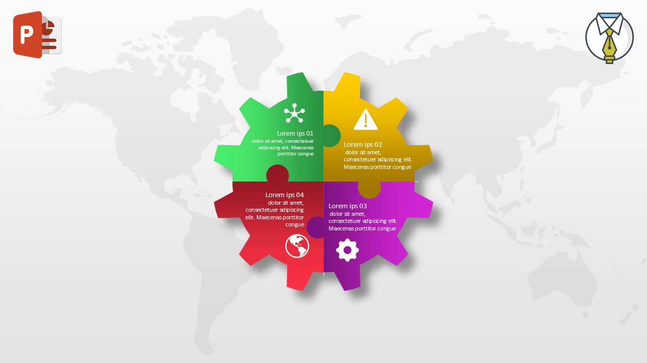 انفوجرافيك أربع خيارات انفوجرافيك أربع خيارات