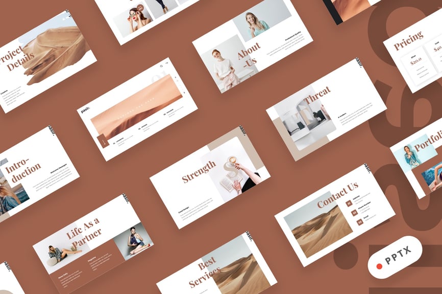 Pasir - Lookbook Magazine Powerpoint Template