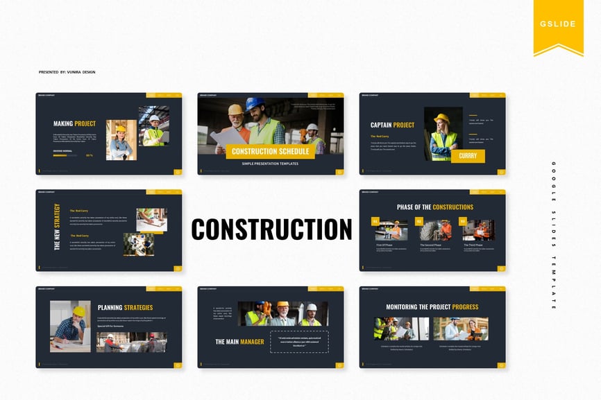 onstruction Schedule | Google Slides Template