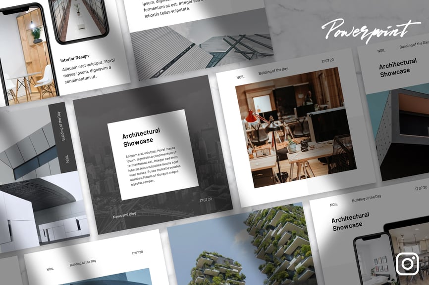 Noil - Architecture Instagram Kit Powerpoint