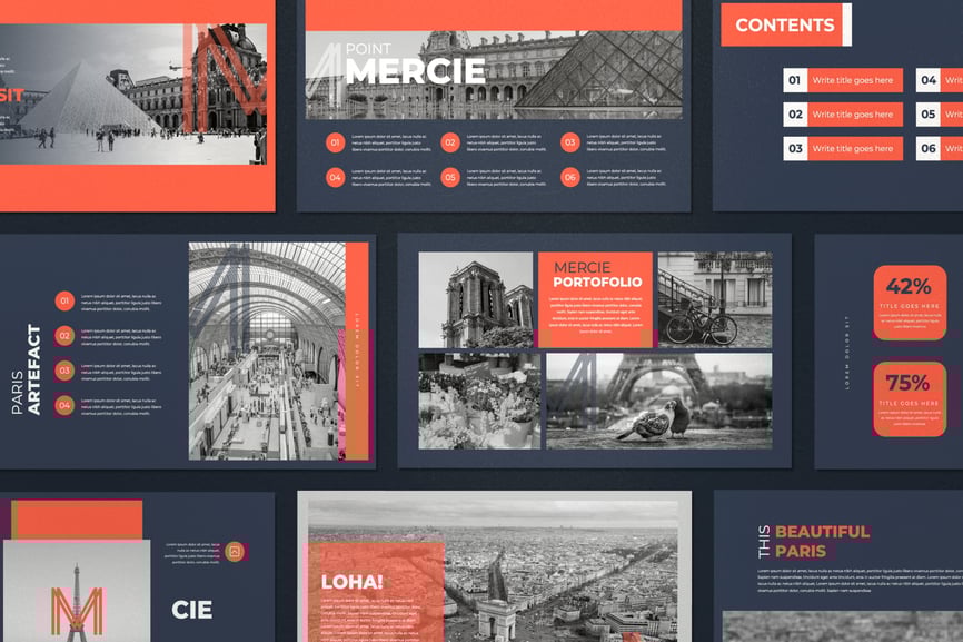 179 Mercie - Minimal Business Powerpoint