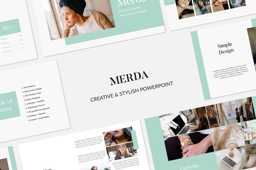 180 MERDA - Minimal Powerpoint Presentation Template