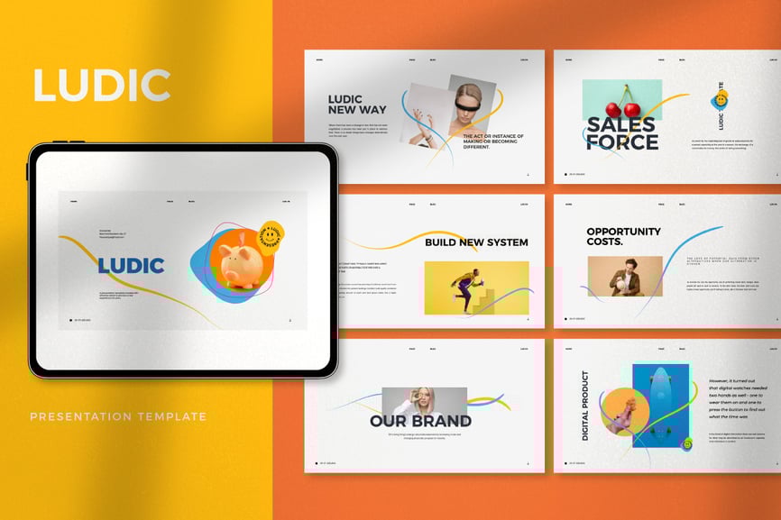 172 Ludic - Minimal Creative Agency Powerpoint