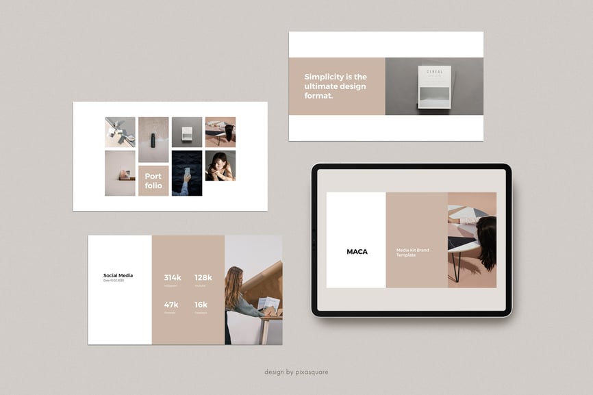 174 MACA - Powerpoint Media Kit Branding Template
