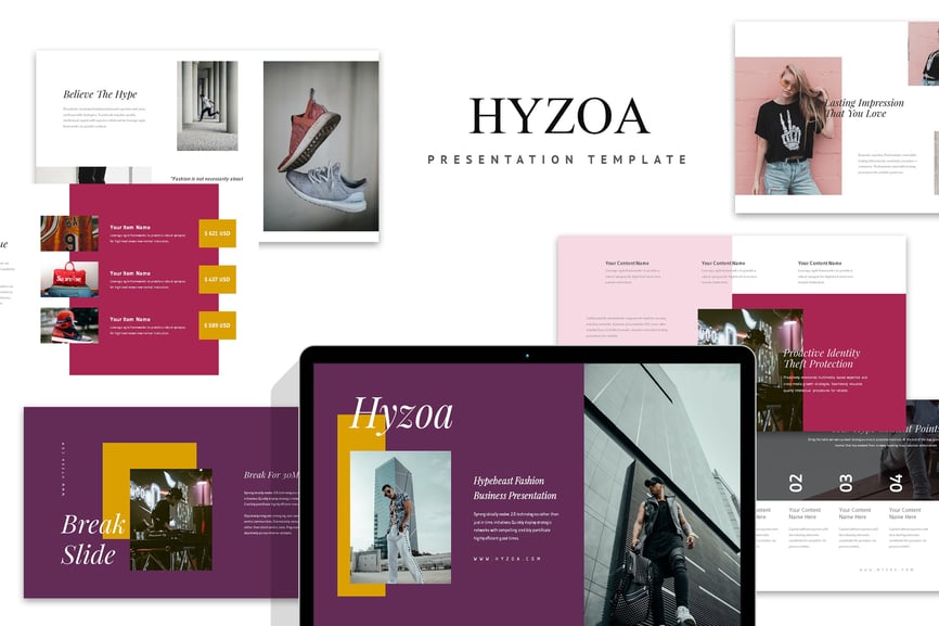 Hyzoa : Hypebeast Fashion Powerpoint Template