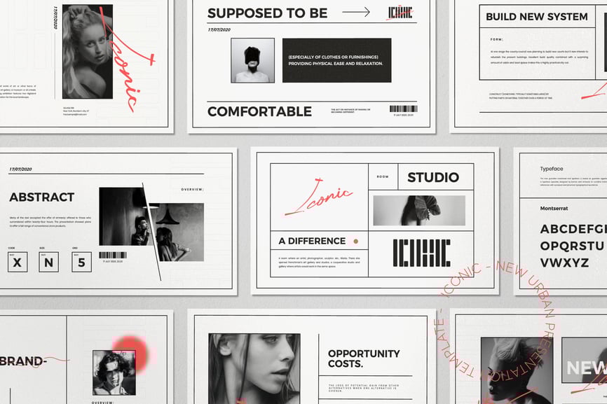 Iconic - Minimal Fashion Powerpoint Template