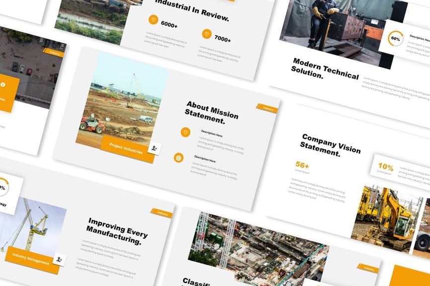 Heavy Industry Powerpoint Presentation Template