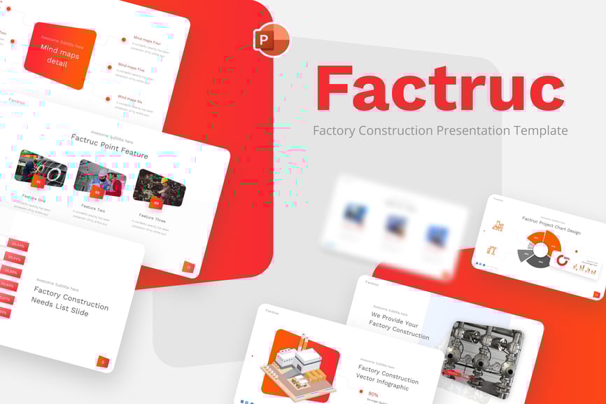 Factruc Factory Construction PowerPoint Template
