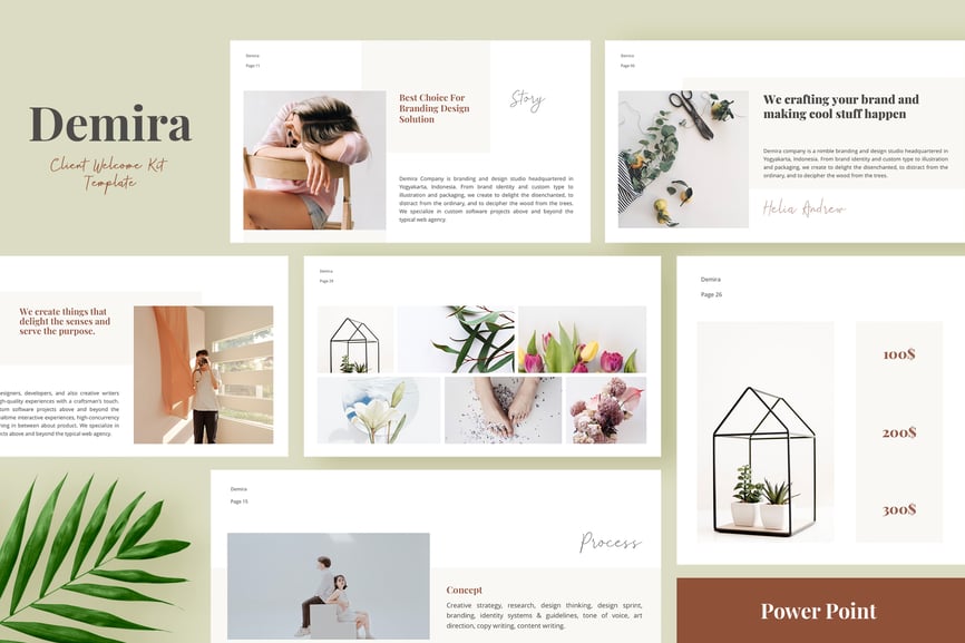 Demira - Klient Welcome Kit Template Powerpoint