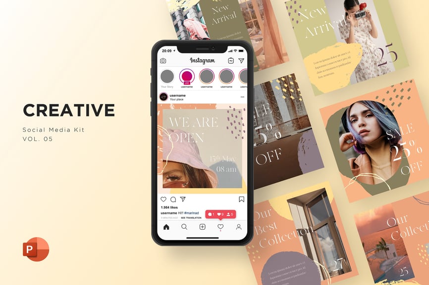 Creative Social Media Kit Vol. 05 - PowerPoint