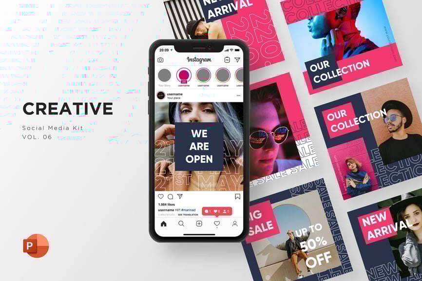 Creative Social Media Kit Vol. 06 - PowerPoint