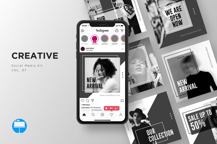 Creative Social Media Kit Vol. 07 - Keynote