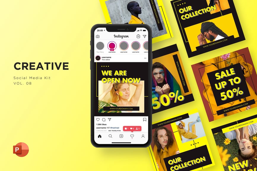 Creative Social Media Kit Vol. 08 - PowerPoint