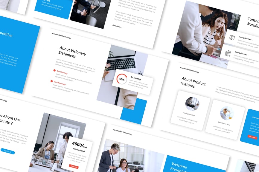 61 Corporate Technology Powerpoint Presentation Templ