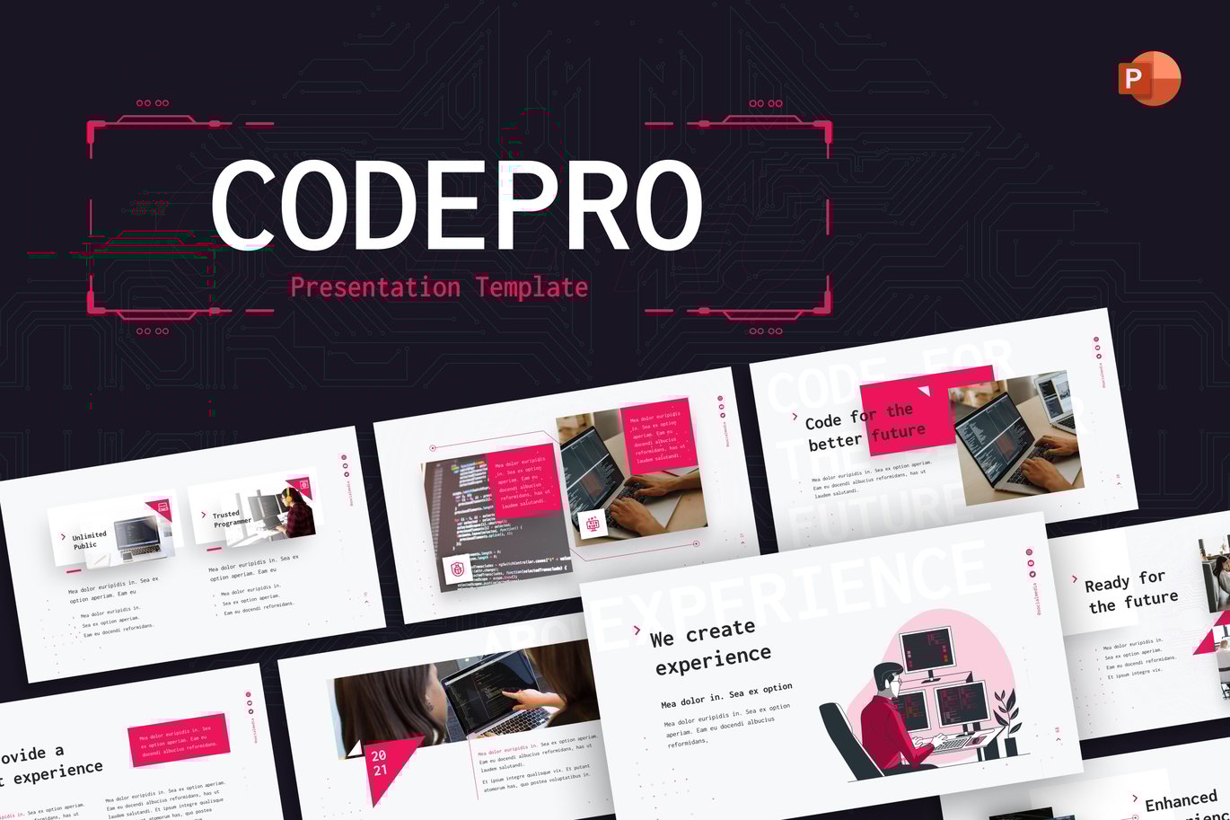 47 Codepro Technology PowerPoint Template