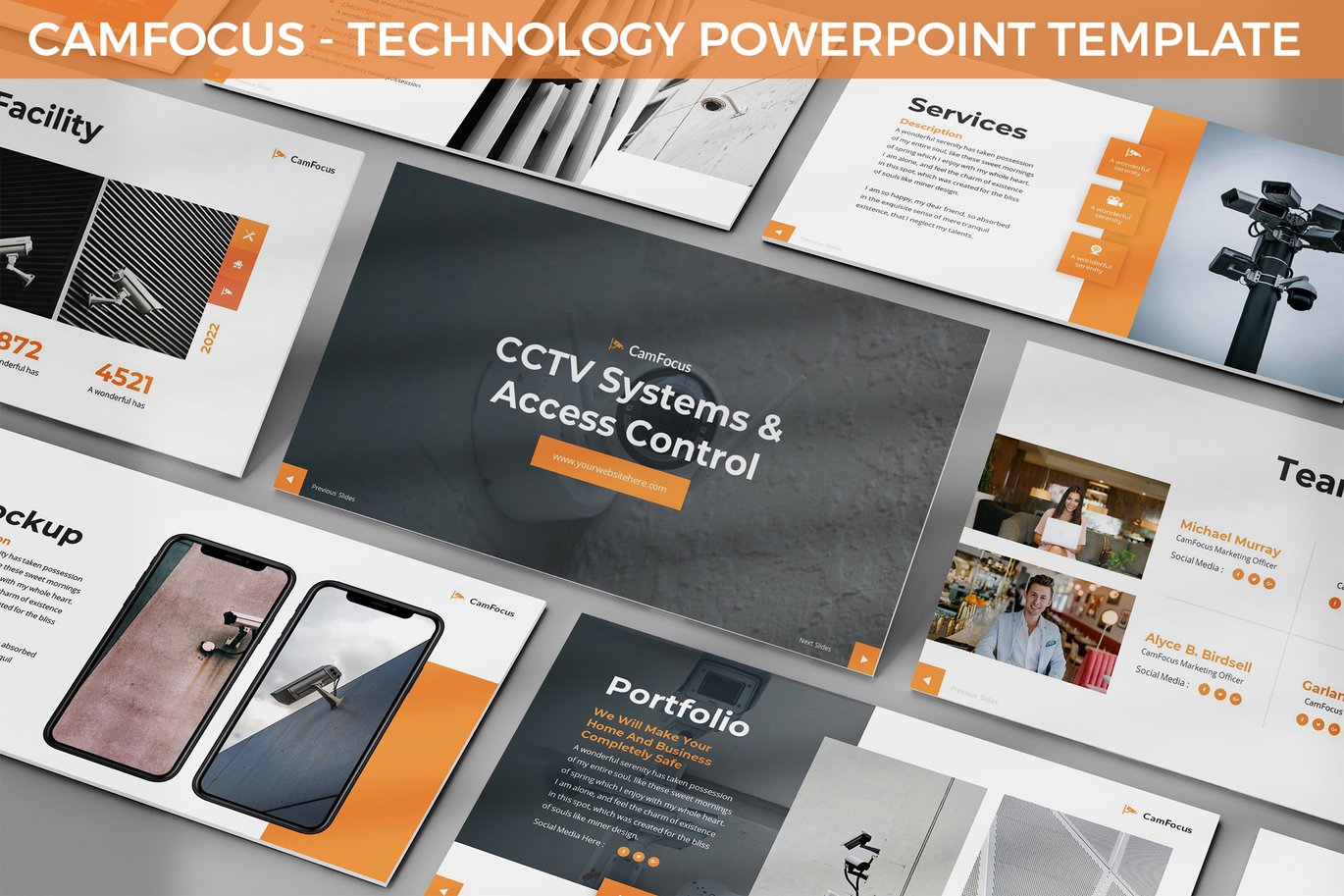37 Camfocus - Technology Powerpoint Template