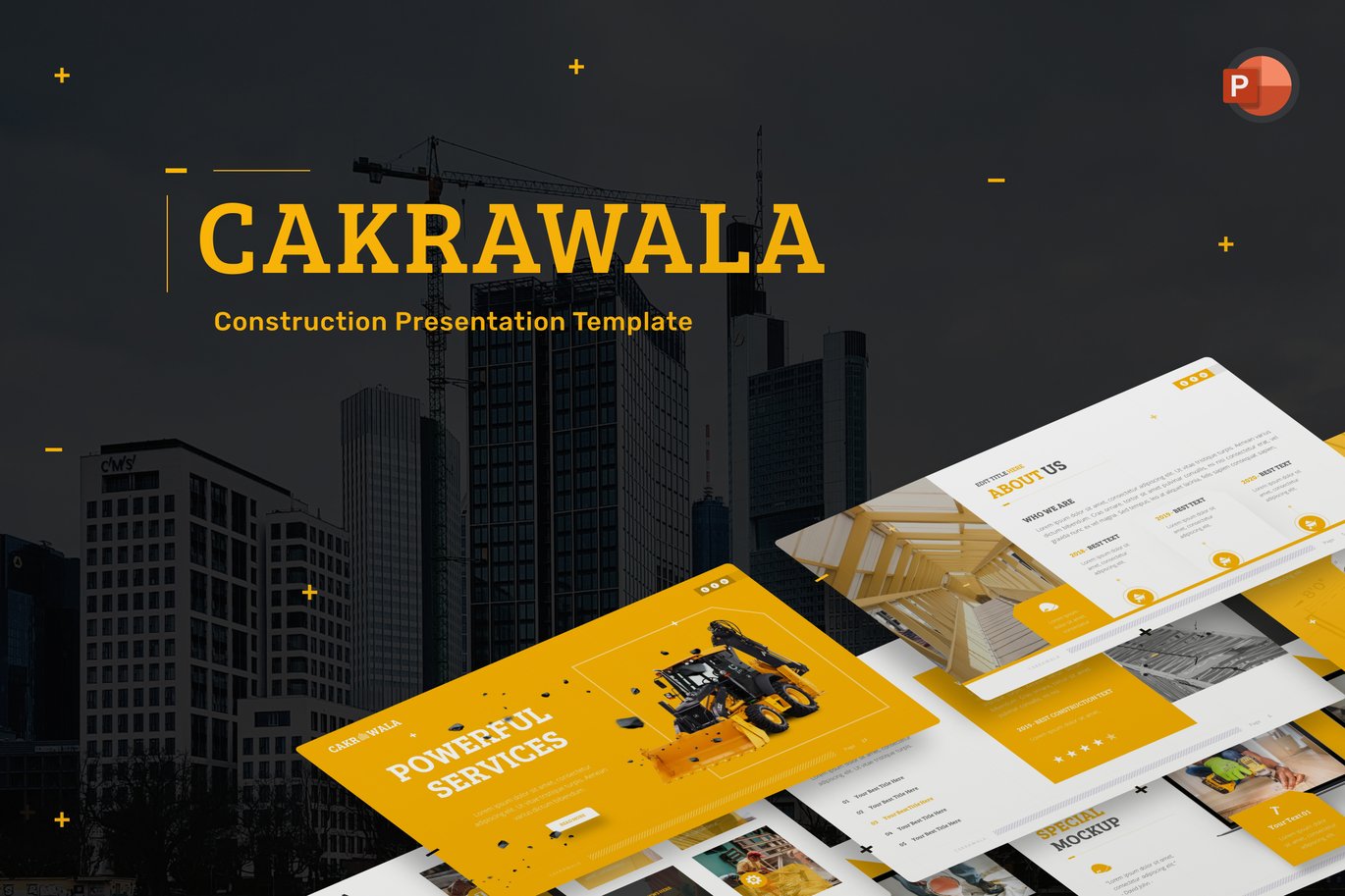 35 Cakrawala Construction Powerpoint Template