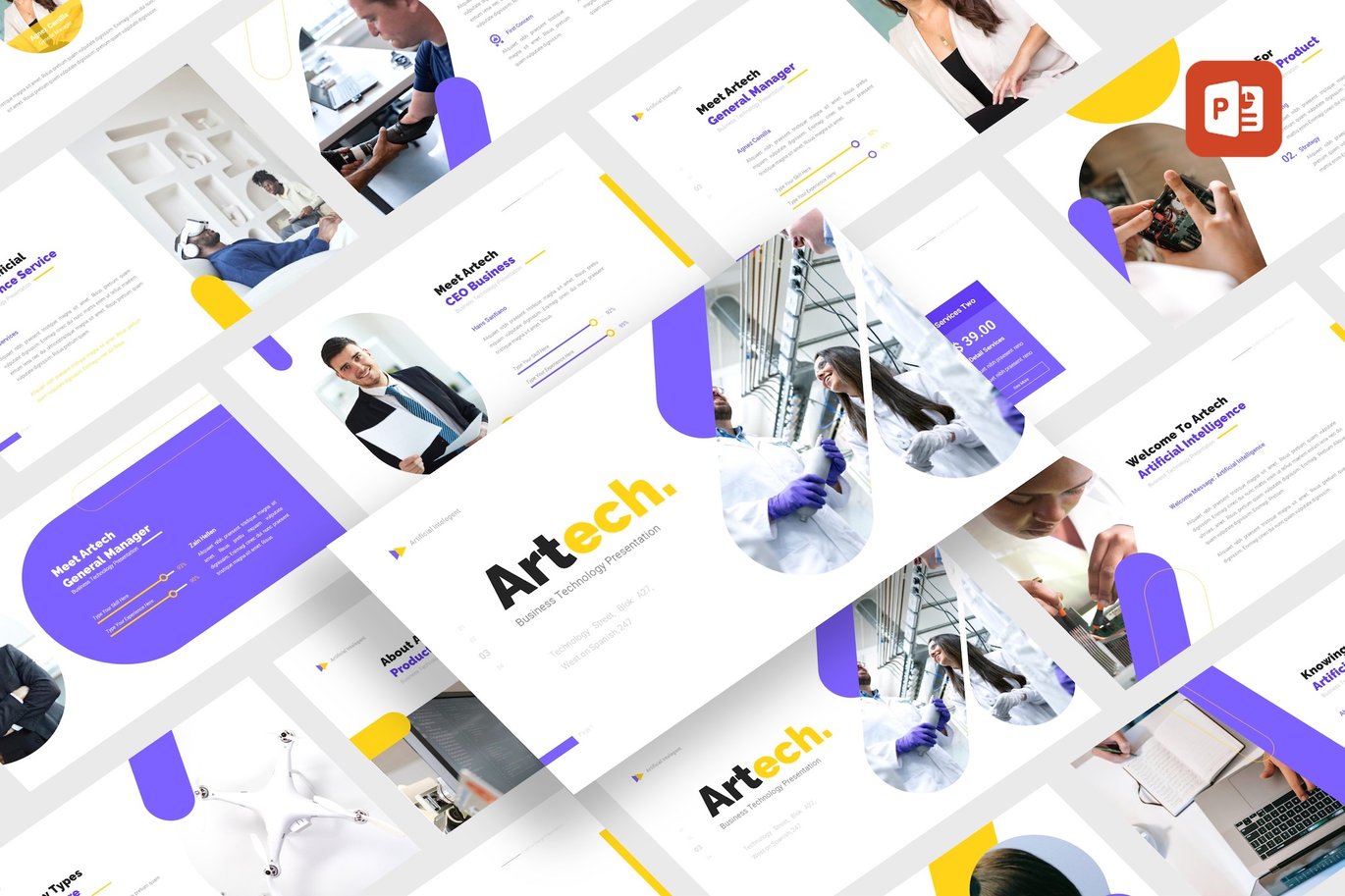 Artech - AI Technology PowerPoint Template
