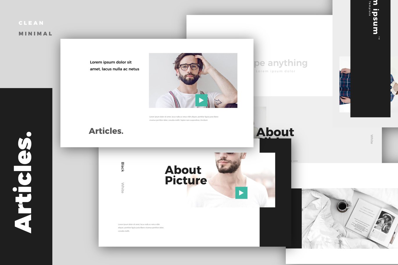 17 Articles. Modern Minimal Powerpoint