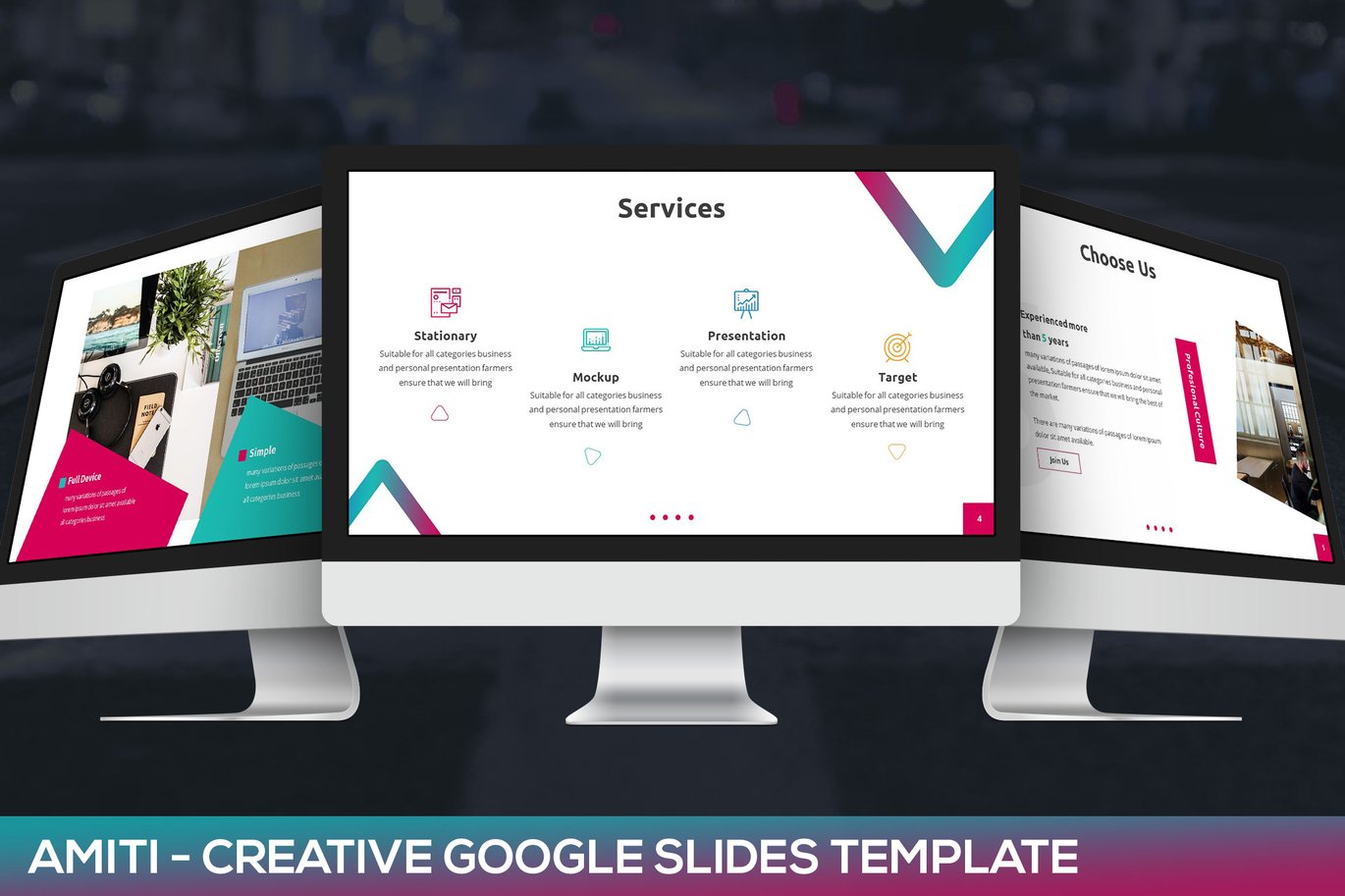 Amiti - Creative Google Slides Template