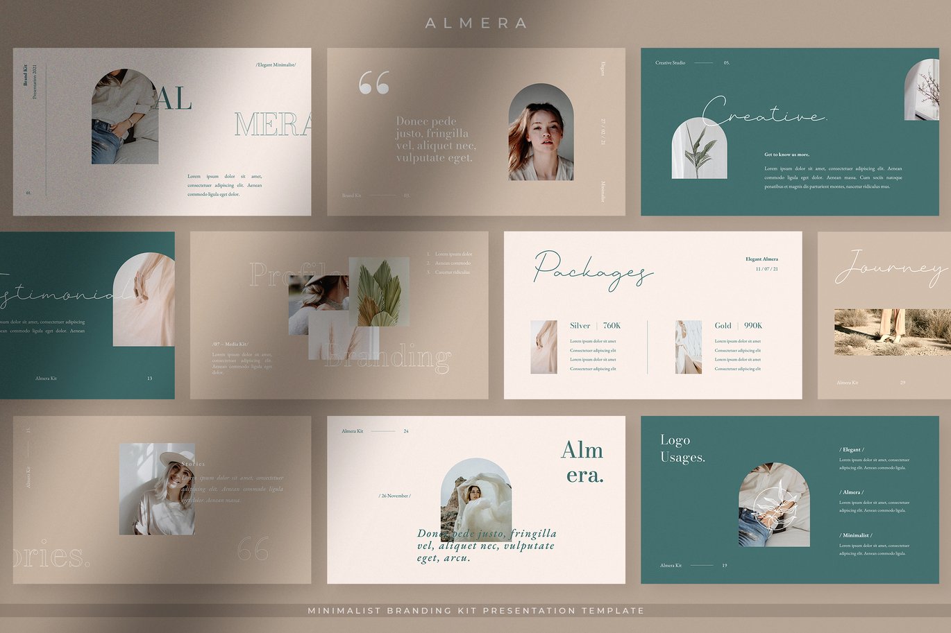 5 Almera - Elegant Minimalist Brand Kit Presentation