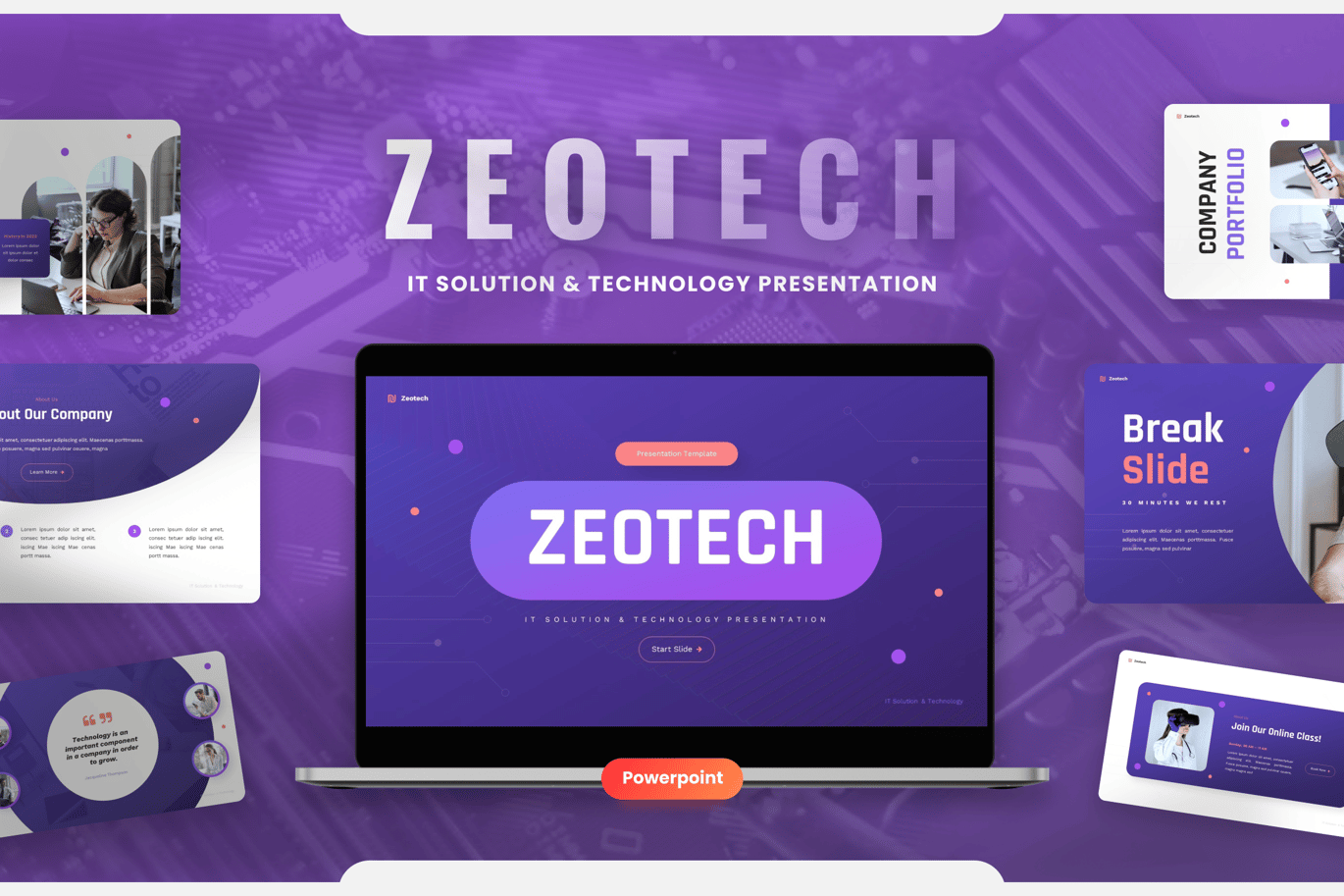 293 Zeotech - IT Solutions & Technology Powerpoint