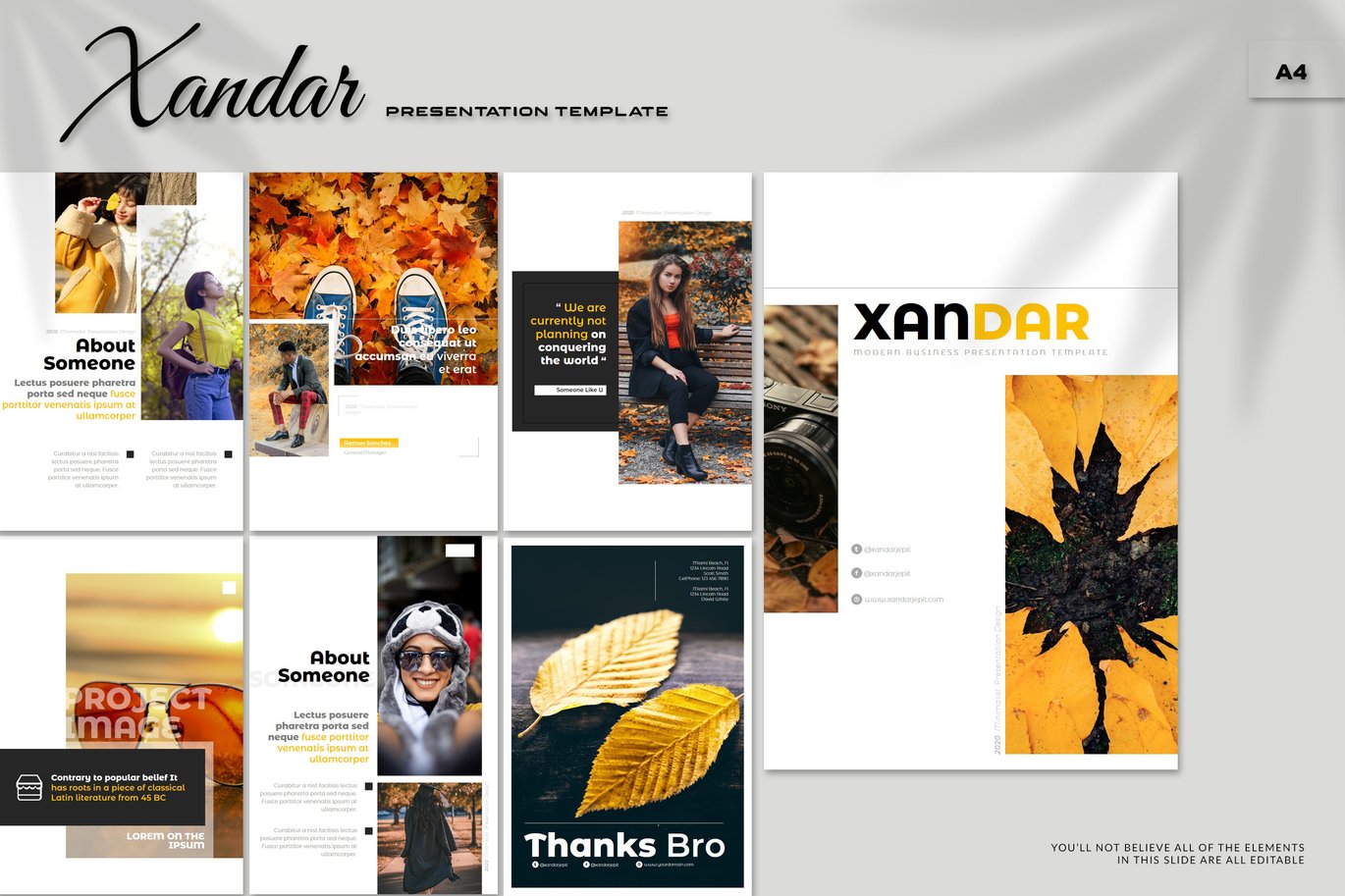 289 Xandar - A4 Powerpoint Template