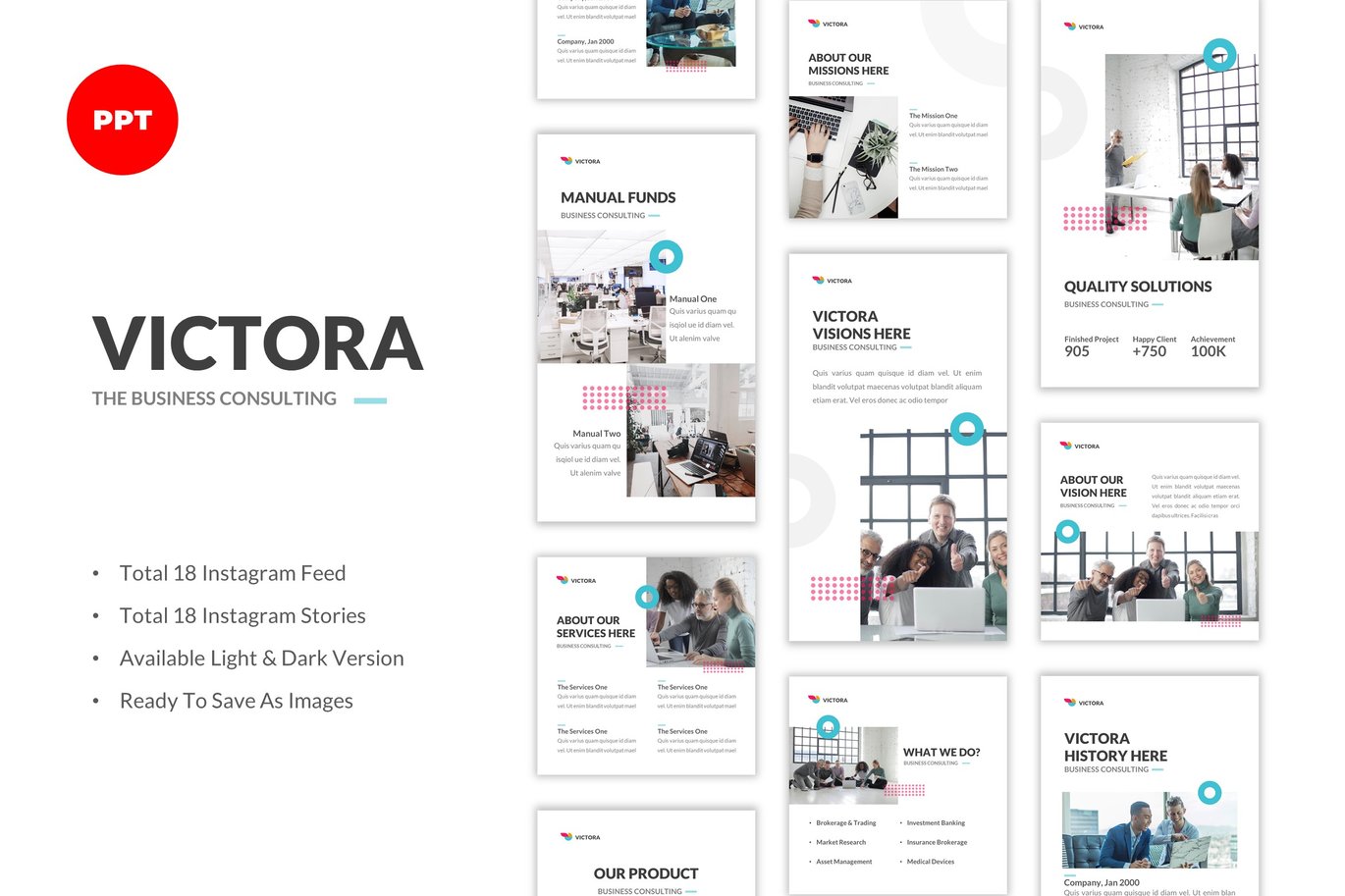 Victora - Business Consulting IG Kit PowerPoint