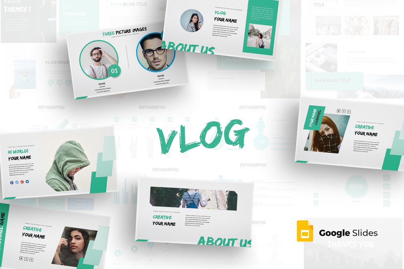 283 Vlog - Google Slides Template
