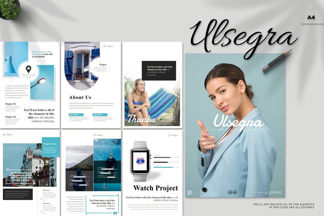 Ulsegra - A4 Powerpoint Template