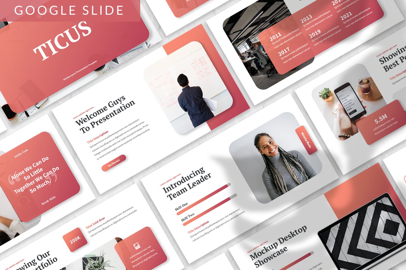 270 Ticus - Creative Google Slide Template