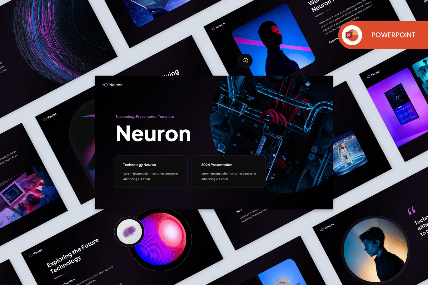 Neuron - Technology PowerPoint Template
