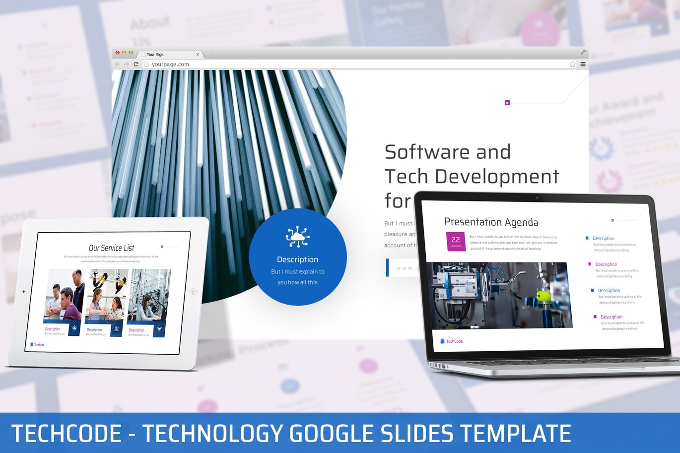 Techcode - Technology Google Slides Template