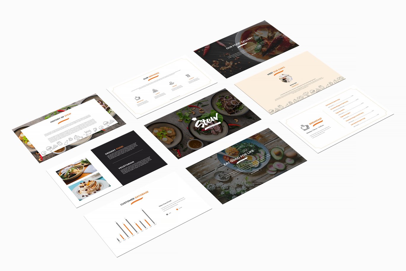 256 Stew : Food Presentation Powerpoint Template