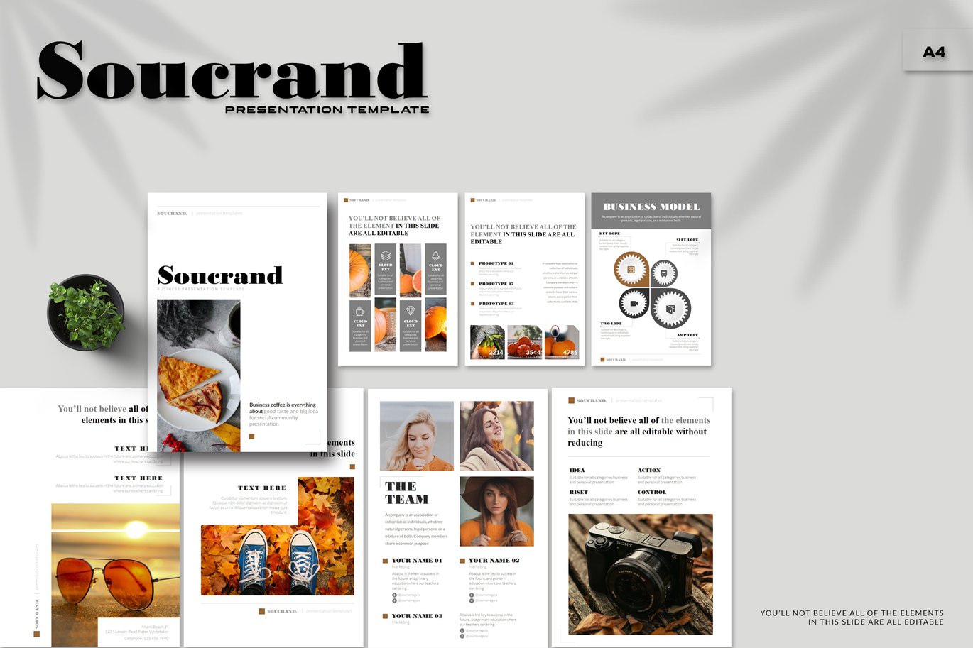 Soucrand - A4 Powerpoint Template